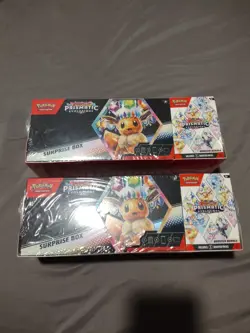 2x Pokemon Prismatic Evolutions Surprise Box And Booster Bundle Sams Club - Image 1