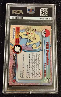 2000 TOPPS CHROME POKEMON T.V. #53 PERSIAN PSA 10 - Image 2