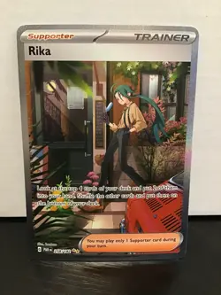 Rika 258/182 Special Illustration Rare Pokemon Paradox Rift Holo - Image 1