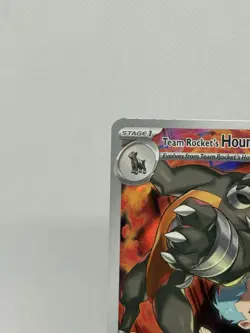 Pokemon Team Rocket's Houndoom Illustration Rare Full Art Holo 191/182 Sv10 2025 - Image 2