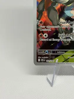 Pokemon Team Rocket's Houndoom Illustration Rare Full Art Holo 191/182 Sv10 2025 - Image 5