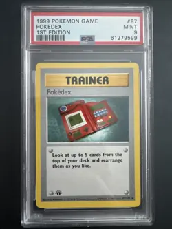 1999 Pokemon Game Pokedex 1st Edition Mint 9 - Image 1