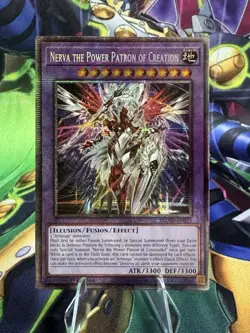 YUGIOH Nerva the Power Patron Of Creation 1st Ed Starlight rare NM - Image 1