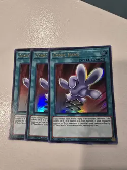 YUGIOH! 3X COMIC HAND. DLCS-EN077 ULTRA RARE. 1ST ED. NEAR MINT. - Image 1