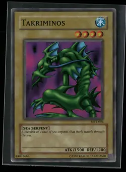 Takriminos MP1-006 Super Rare McDonald's Promo Yu-Gi-Oh Heavily Played - Image 1