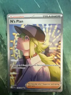 Pokemon TCG N's Plan 170/086 Black Bolt Special Illustration Rare - Image 1