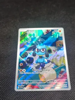 Riolu 215/198 Illustration Rare Scarlet & Violet Base Set Pokemon TCG Card - Image 1
