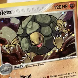 Golem 6/92 EX Legend Maker Holo Rare Vintage Pokemon TCG Card - Image 4