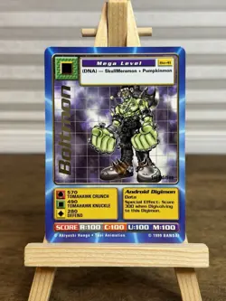 Boltmon Digimon TCG Card Shiny Gold Lettering 1st Edition 1999 BO-41 NM - Image 1