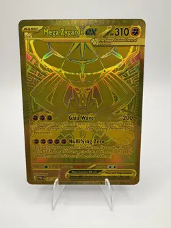 Pokemon Mega Zygarde EX Gold Secret Rare Full Art Card 124/088 2026 - NEAR MINT - Image 1