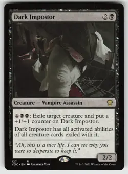 Dark Impostor R Commander: Innistrad: Crimson Vow 127 MTG - Image 1
