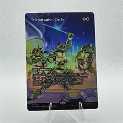Teleportation Circle – BORDERLESS FOIL | TMNT Universes Beyond | NM | MTG - Image 1