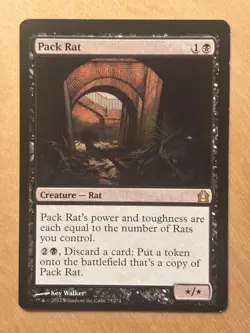 MTG Magic the Gathering Pack Rat Return to Ravnica LP Miscut - Image 1