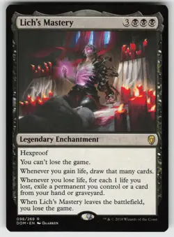 Lich's Mastery R Dominaria 98 MTG - Image 1