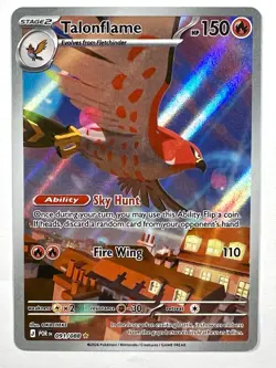 2026 Talonflame 091/088 Illustration Rare IR Holo Perfect Order Pokemon TCG Card - Image 1