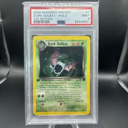 Pokemon Dark Golbat Team Rocket 1st Edition Holo Rare #7 PSA 9 Mint - Image 1