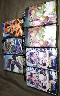 7 Pokemon V Battle Decks: 2 Mewtwo, 2 Gardevoir, Noivern, Victini, & Corviknight 820650850479 - Image 3