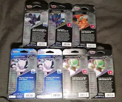 7 Pokemon V Battle Decks: 2 Mewtwo, 2 Gardevoir, Noivern, Victini, & Corviknight 820650850479 - Image 4