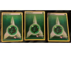 Pokemon Grass Energy 105/114 Organized Play League Promo 2011 New x3 - Image 1