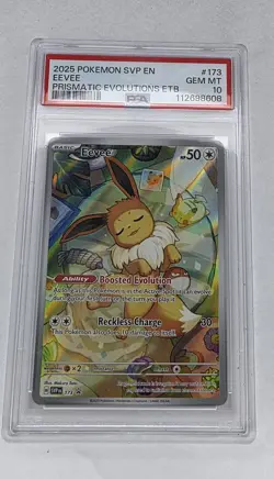 PSA 10 GEM MINT Eevee #173 Pokemon TCG Svp En-Sv Black Star Promo - Image 1