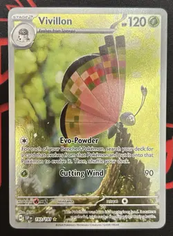 Vivillon 193/191 Illustration Rare Pokemon TCG S&V Surging Sparks Pack Fresh NM - Image 1