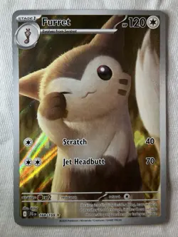 Furret 168/159 Illustration Rare Pokemon TCG SV Journey Together Pack Fresh NM - Image 1