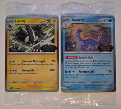 Aurorus 024/088 & Luxray 028/088 Promo Cosmo Holo Stamped Pokemon Perfect Order - Image 1