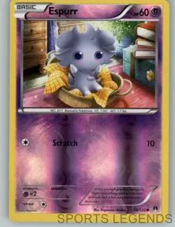 2016 pokemon Breakpoint reverse holo Espurr 58/122 - Image 1