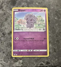 Espurr 060/163 - NM Reverse Holo - Battle Styles Pokemon - Image 1