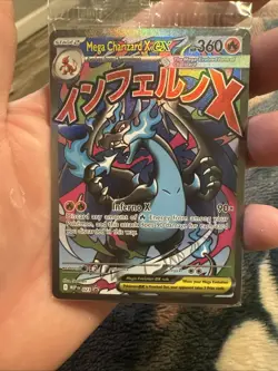 Mega Charizard x EX 023 Engraved Black Star Promo Card Sealed Pokemon TCG - Image 1