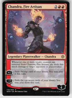 Chandra, Fire Artisan R War of the Spark 119 MTG - Image 1