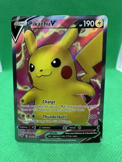 Pokemon TCG Pikachu V 170/185 Full Art Ultra Rare – Vivid Voltage NM/Holo - Image 1
