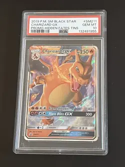 Pokemon TCG Charizard GX Hidden Fates Holo Promo SM211 PSA 10 Gem Mint - Image 2