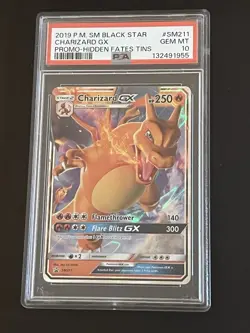 Pokemon TCG Charizard GX Hidden Fates Holo Promo SM211 PSA 10 Gem Mint - Image 3