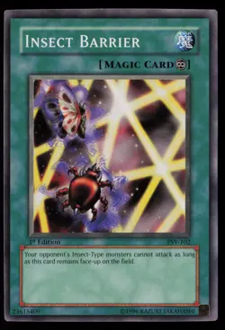 Yugioh Insect Barrier PSV-102 1st Edition Common NM - Image 1