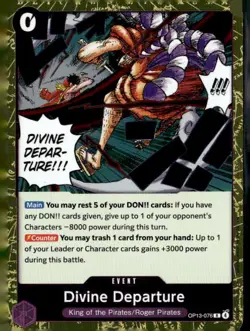 Divine Departure OP13-076 Rare Carrying On His Will One Piece Foil Near Mint - Image 1