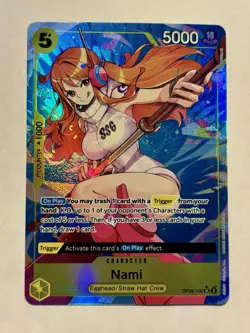 Nami OP08-106 Two Legends Alternative Art One Piece Full Art Holo Rare Alt Art - Image 1