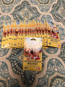 20x One Piece OP15 EB04 Adventure on Kami's Island Sleeved Booster Packs Lot - Image 2