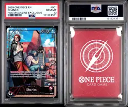 SHANKS #001 PSA 10 • 2025 ONE PIECE PROMOS PSA MAGAZINE EXCLUSIVE - Image 1