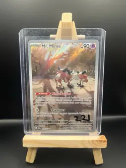 Pokemon Card Mr. Mime 179/165 Scarlet & Violet 151 Illustration Rare Near Mint - Image 1