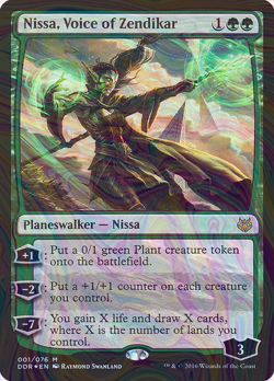 Foil Nissa, Voice of Zendikar - ddr - 1 | MTG Card - Image 1