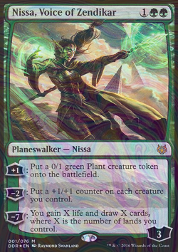 Foil Nissa, Voice of Zendikar - ddr - 1 | MTG Card - Image 3