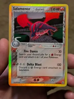 Pokemon TCG Salamence Delta Species Holo Rare Card 14/113 Very LP - Image 1