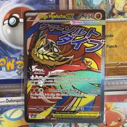 Mega Hawlucha EX 268/217 ASC Foil Basic HP 250 Fighting Pokemon Card - Image 1