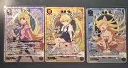 UNION ARENA Monogatari Series 3 Card Bundle | Oshino Shinobu ☆ Foil Parallels NM - Image 1