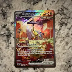 Pokemon Raging Bolt ex 208/162 Special Illustration Rare Holo Ancient SV05 Card - Image 1