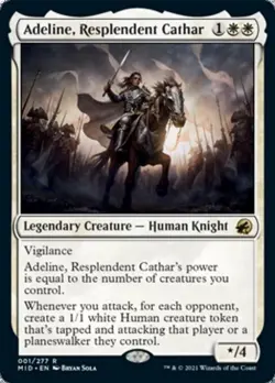 Adeline, Resplendent Cathar -Foil Light Play MTG Innistrad: Midnight Hunt - Image 1