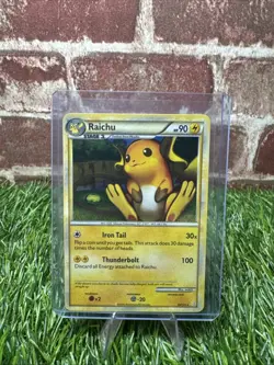 Pokemon TCG Raichu HeartGold SoulSilver Holo Card 10/123 Rare - Image 1