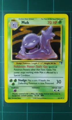 Pokemon Card Legendary Collection 16 Muk Holo Rare 2002 Wizards Of The Coast LP - Image 1