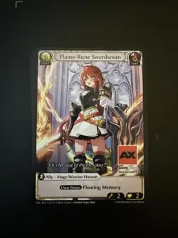 Flame-Rune Swordsman Non-Foil Promo Card Anime Expo 2024 Exclusive Grand Archive - Image 2